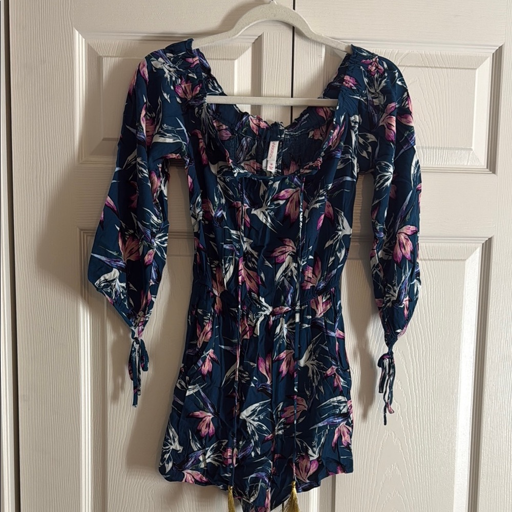 Floral Long Sleeve Romper